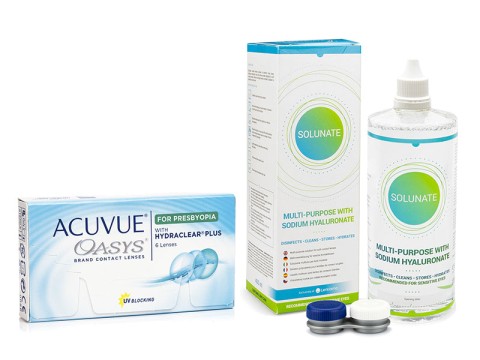 Acuvue Oasys for Presbyopia (6 Linsen) + Solunate Multi-Purpose 400 ml mit Behälter